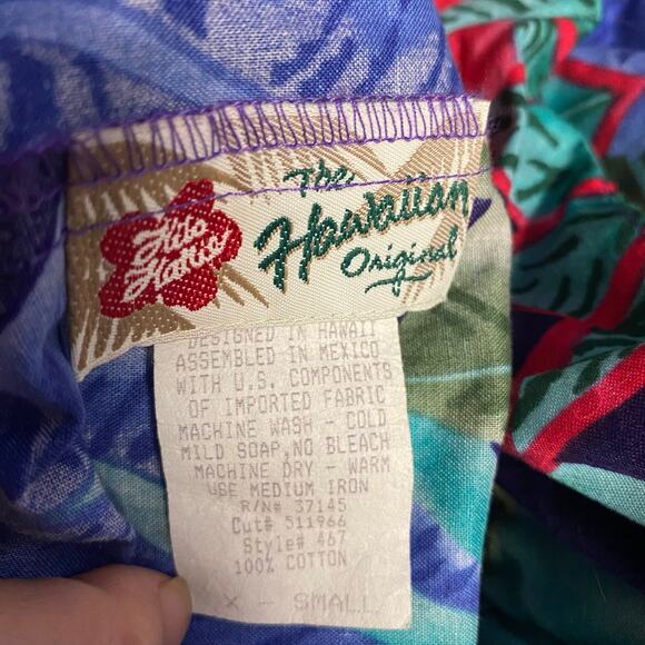 Hilo Hattie Vintage Tropical Floral Hawaiian Dress XS - Picture 7 of 7
